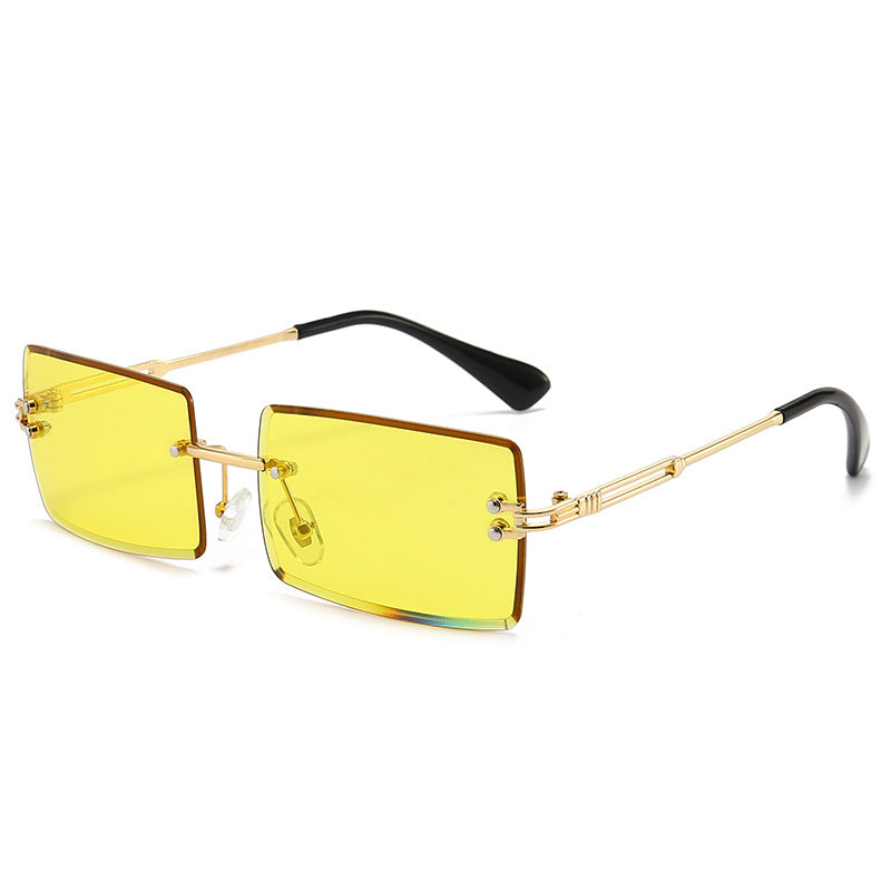 Wholesale Frameless Cut Edge Square PC Sunglasses